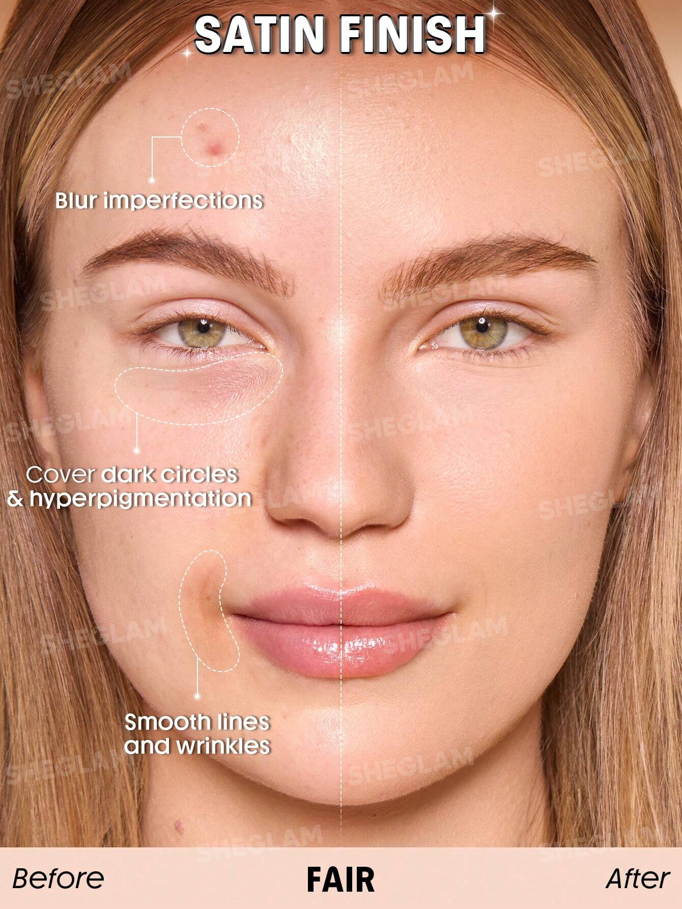sheglam skin sync satin foundation 30g