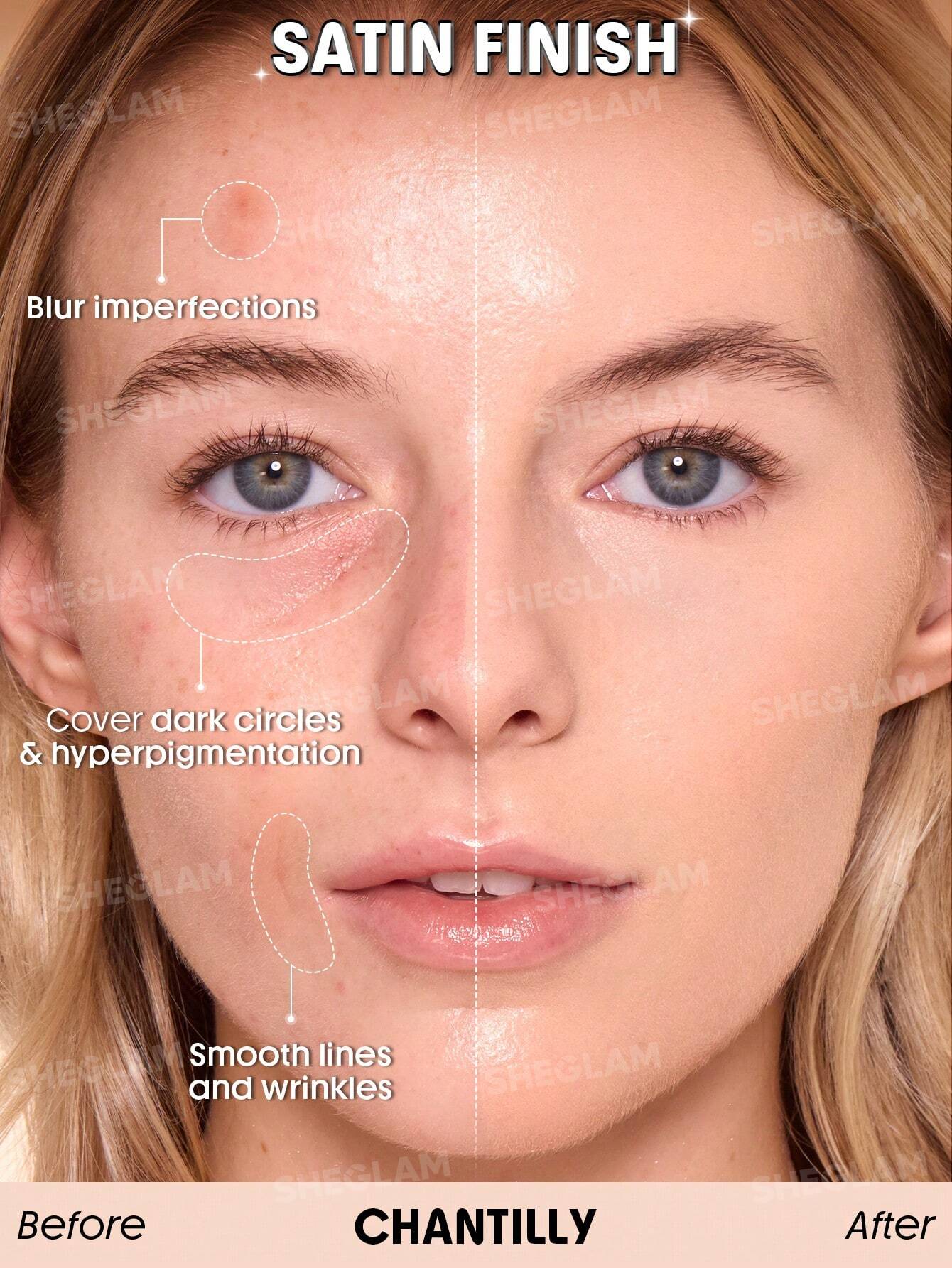sheglam skin sync satin foundation 30g