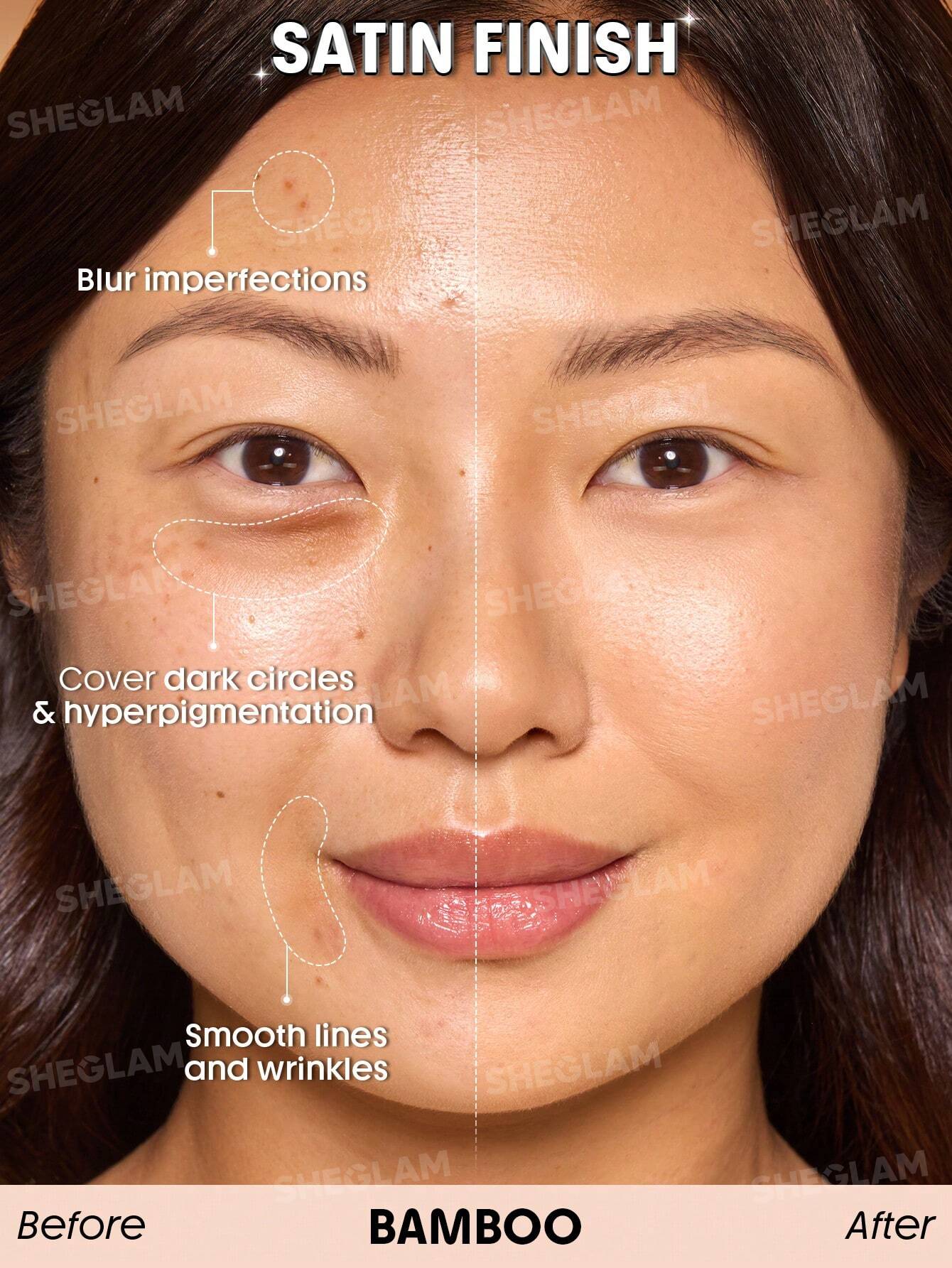 sheglam skin sync satin foundation 30g