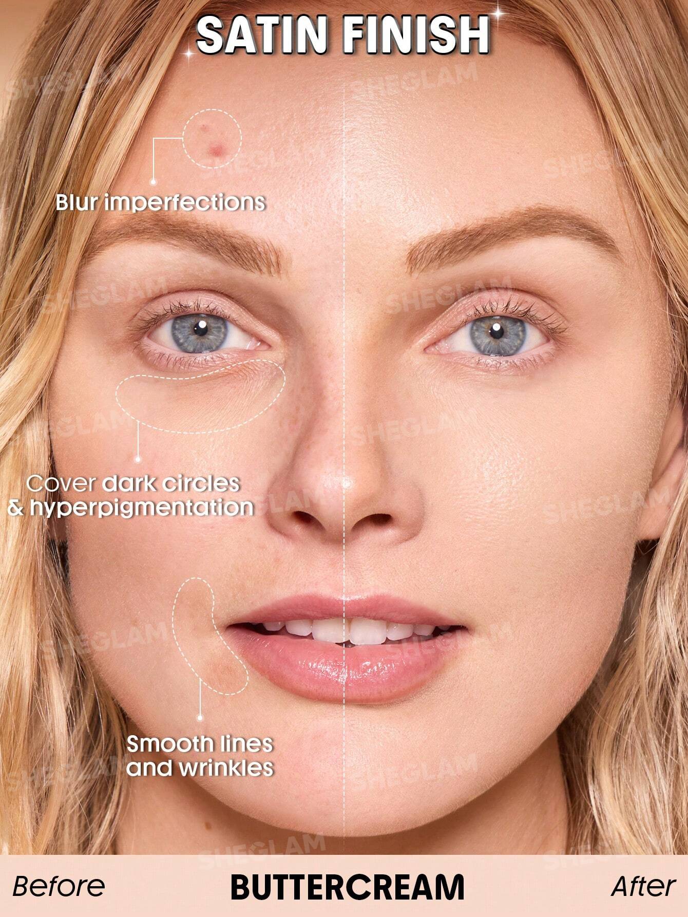 sheglam skin sync satin foundation 30g