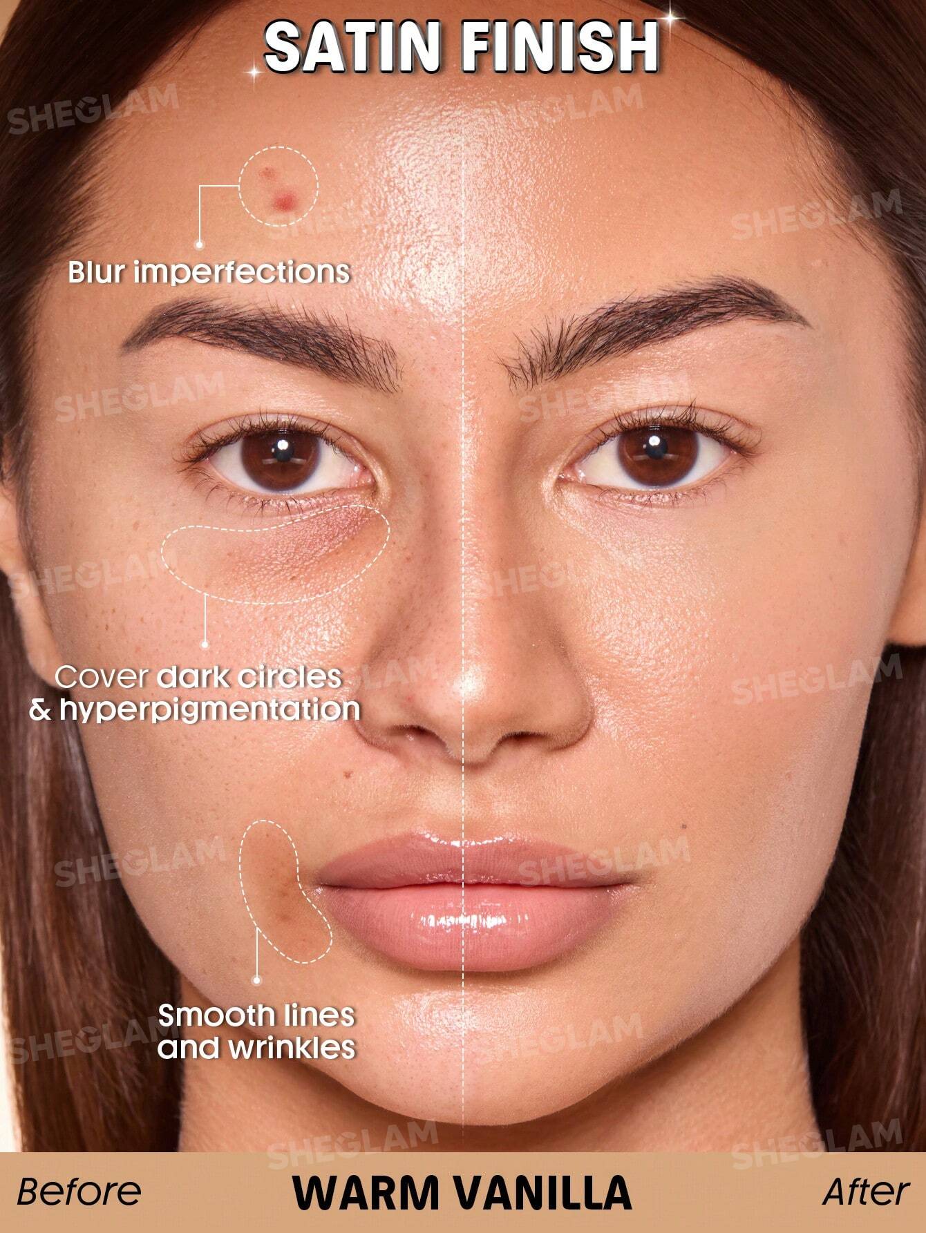 sheglam skin sync satin foundation 30g