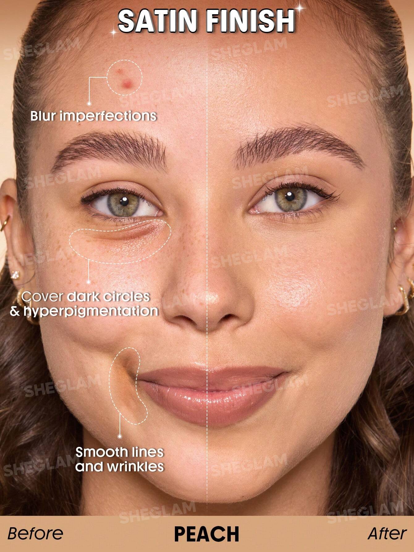 sheglam skin sync satin foundation 30g