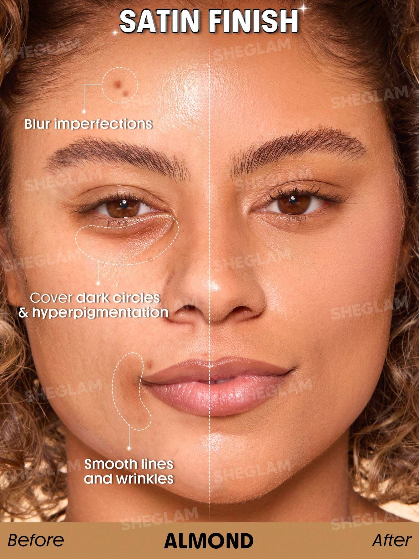 sheglam skin sync satin foundation 30g