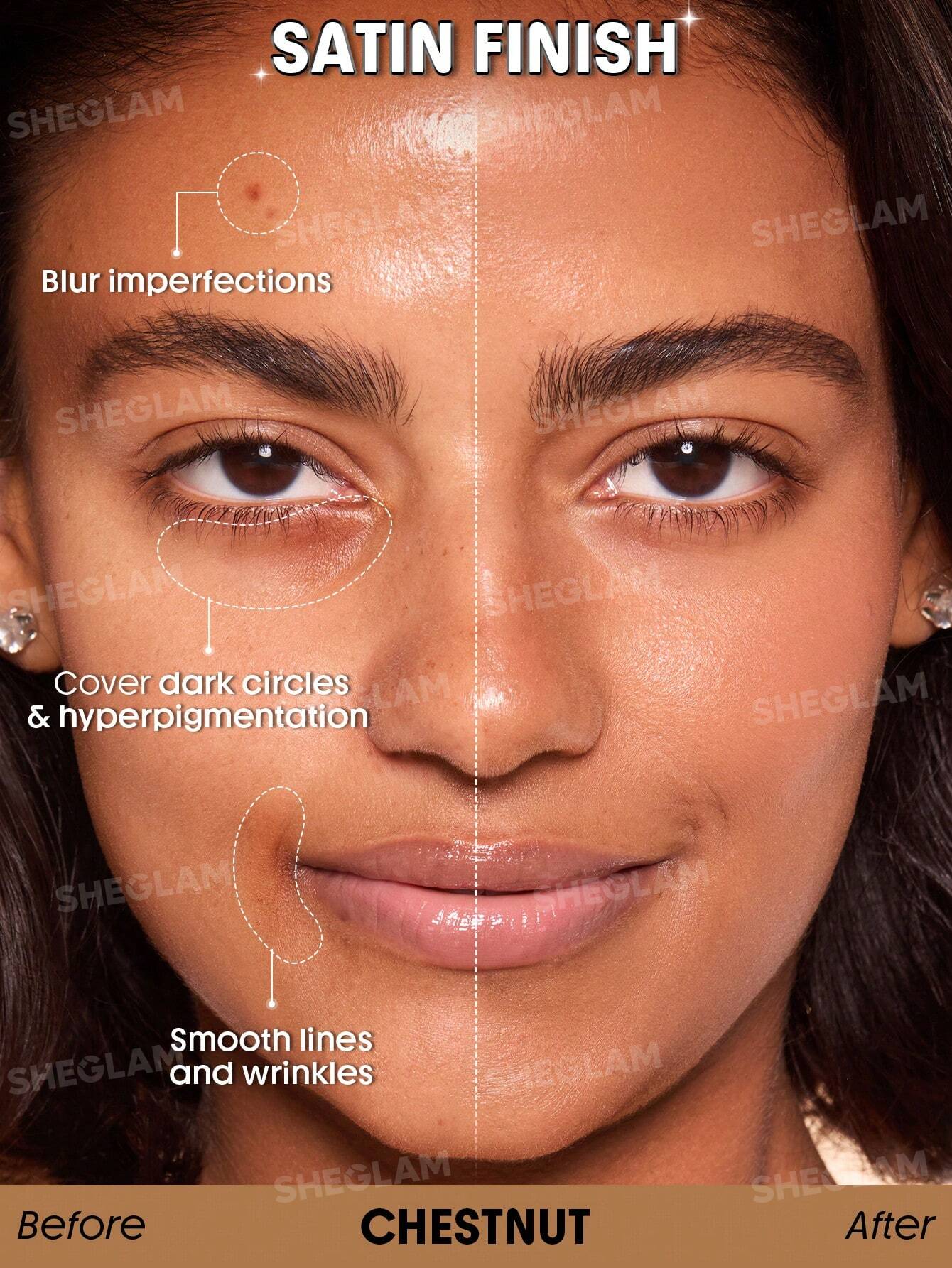 sheglam skin sync satin foundation 30g