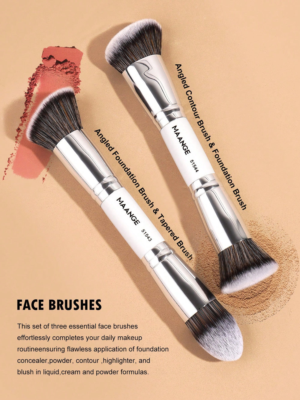 Mange Brush artist 4 Pcs