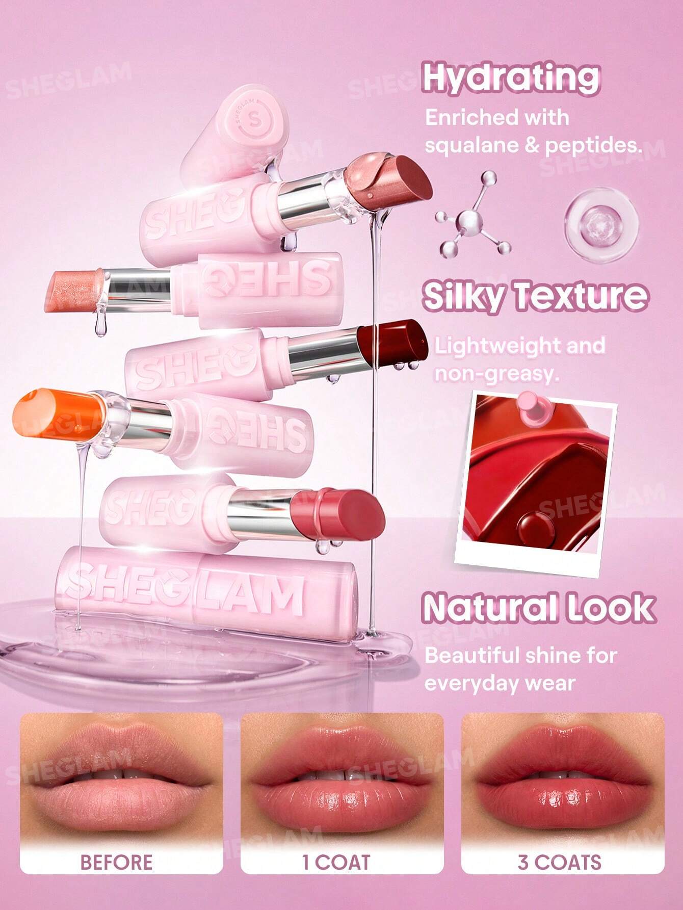sheglam hydrating silk slip lip oil balm