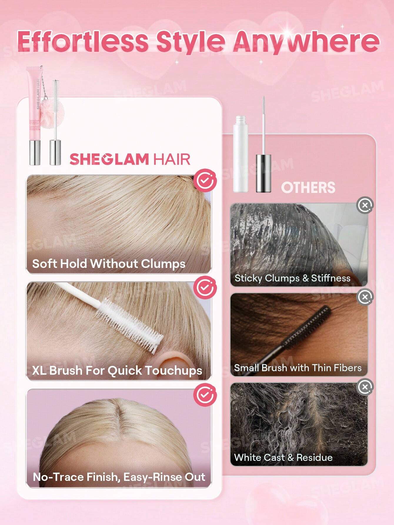 Sheglam hair cupids charm style keeper hair mascara 10ml