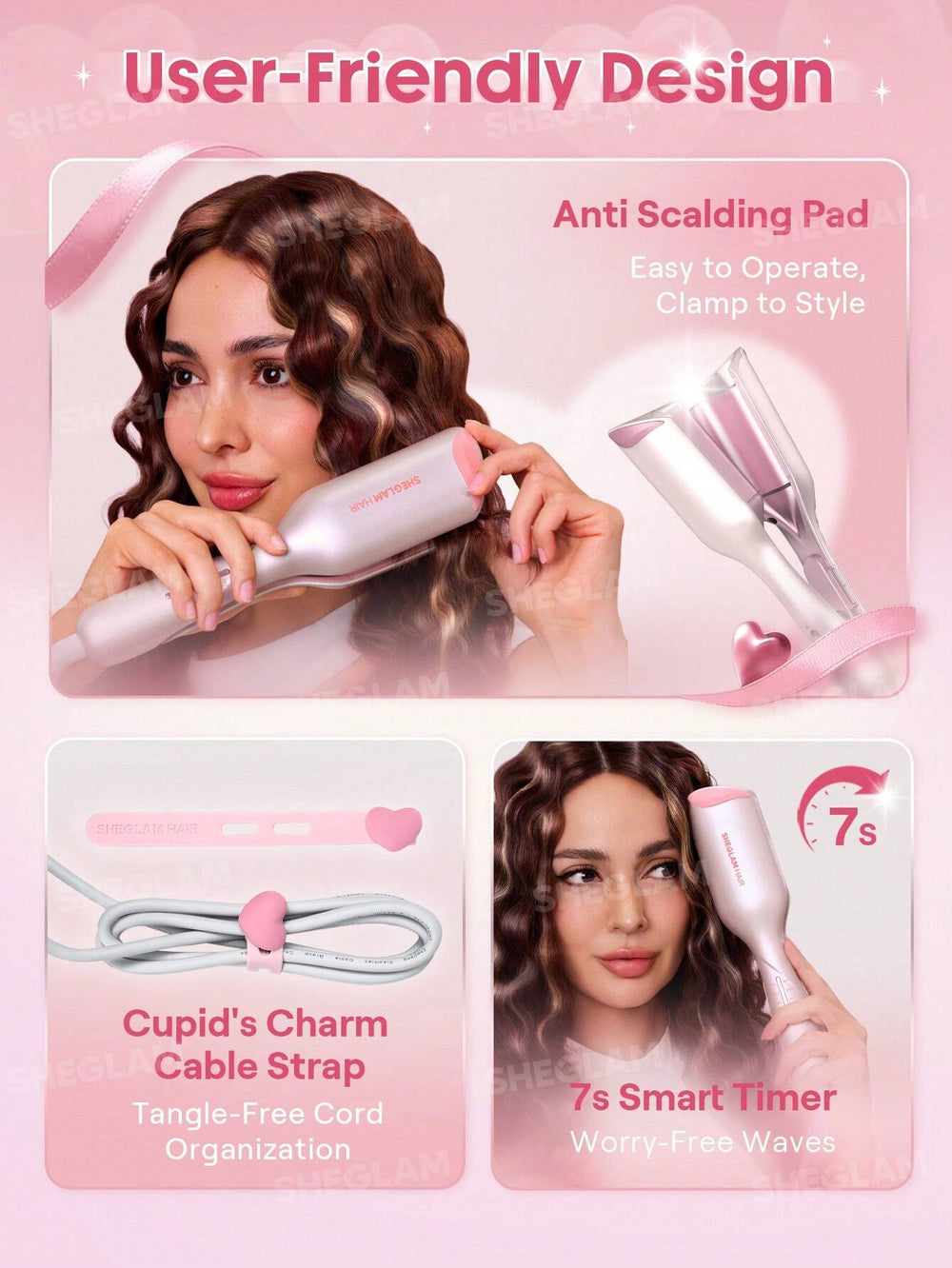 Sheglam Hair Cupid s Charm Beach Babe Hair Waver 25mm