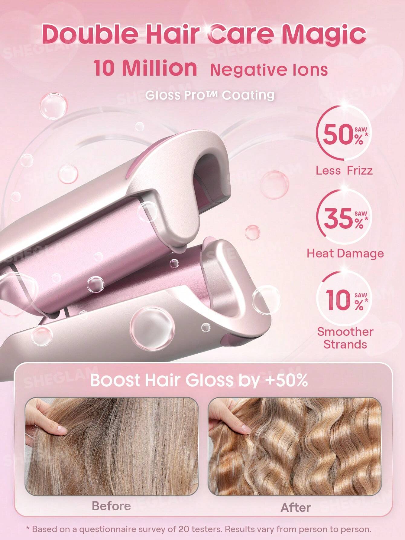Sheglam Hair Cupid s Charm Beach Babe Hair Waver 25mm