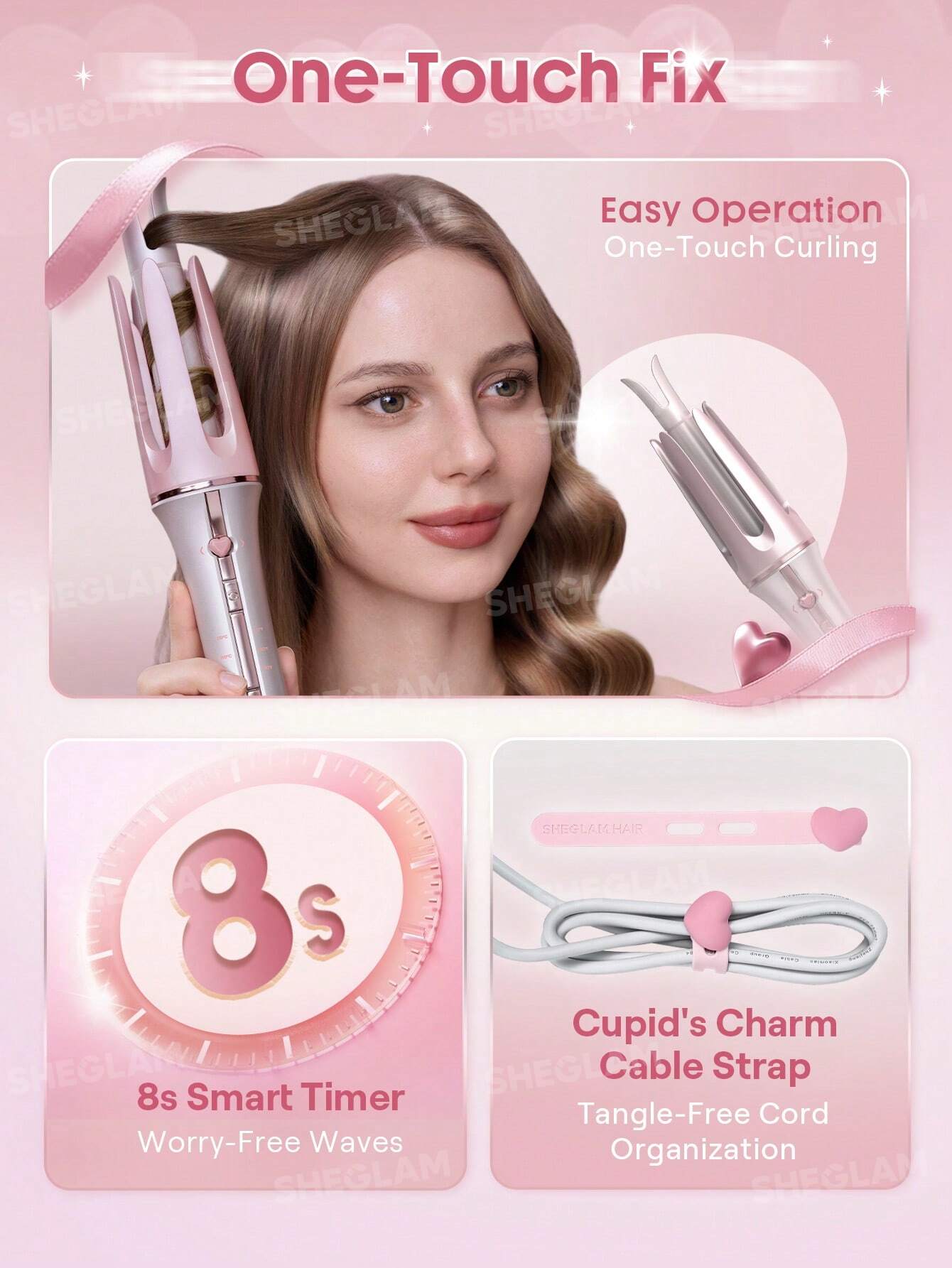 Sheglam Cupid s Charm One Touch Instant Curler 1/25mm