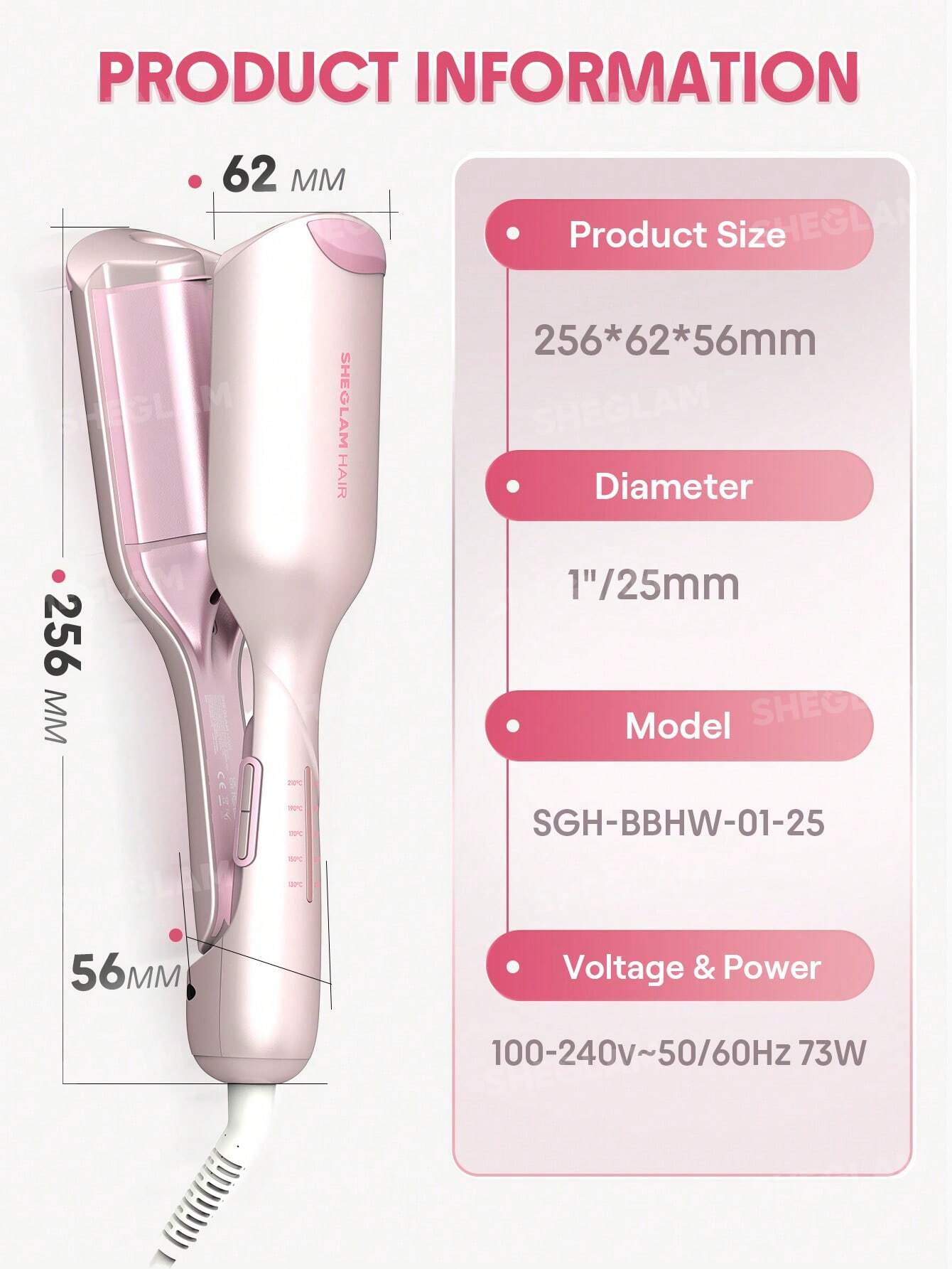 Sheglam Hair Cupid s Charm Beach Babe Hair Waver 25mm