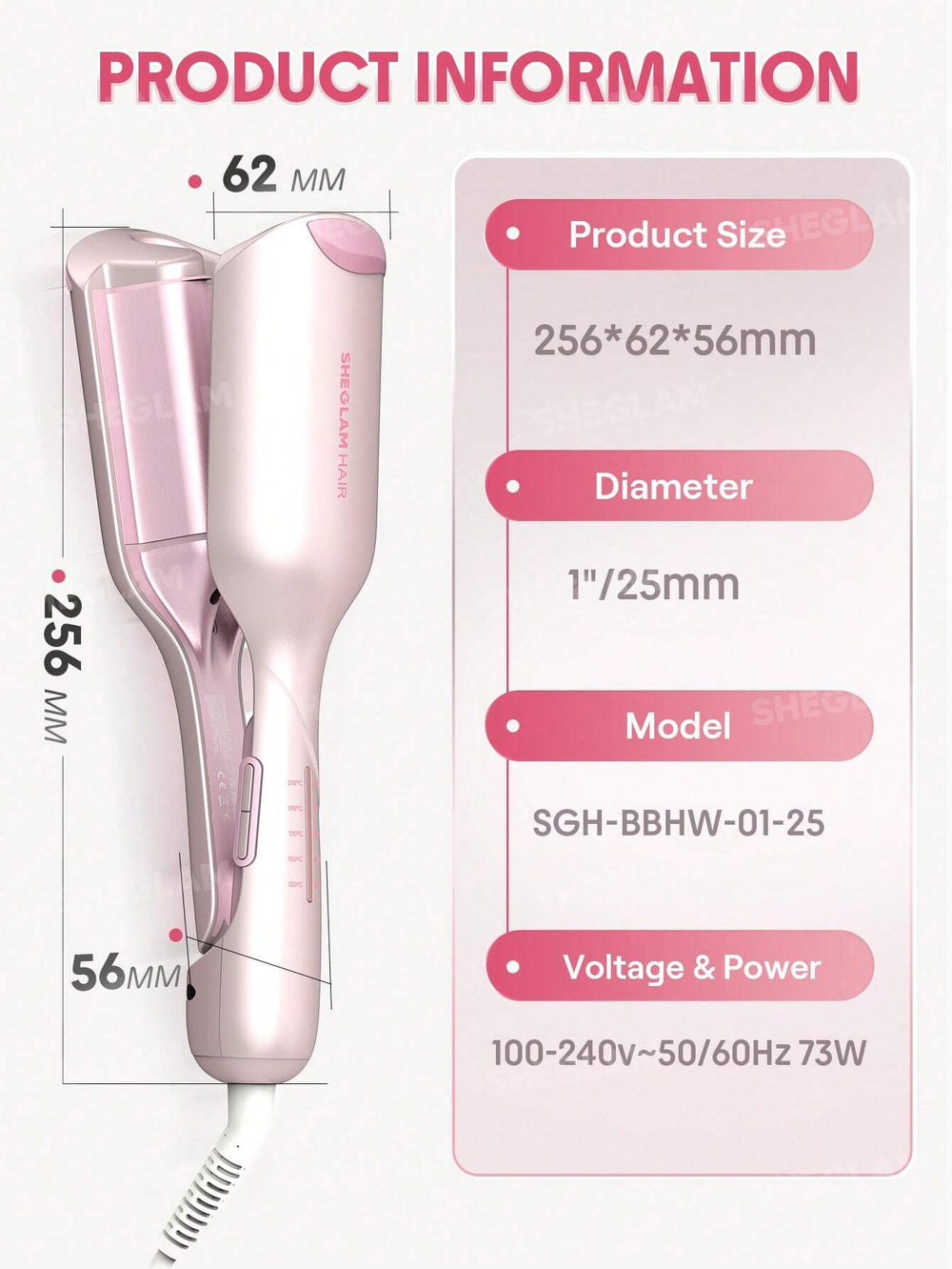 Sheglam Hair Cupid s Charm Beach Babe Hair Waver 25mm