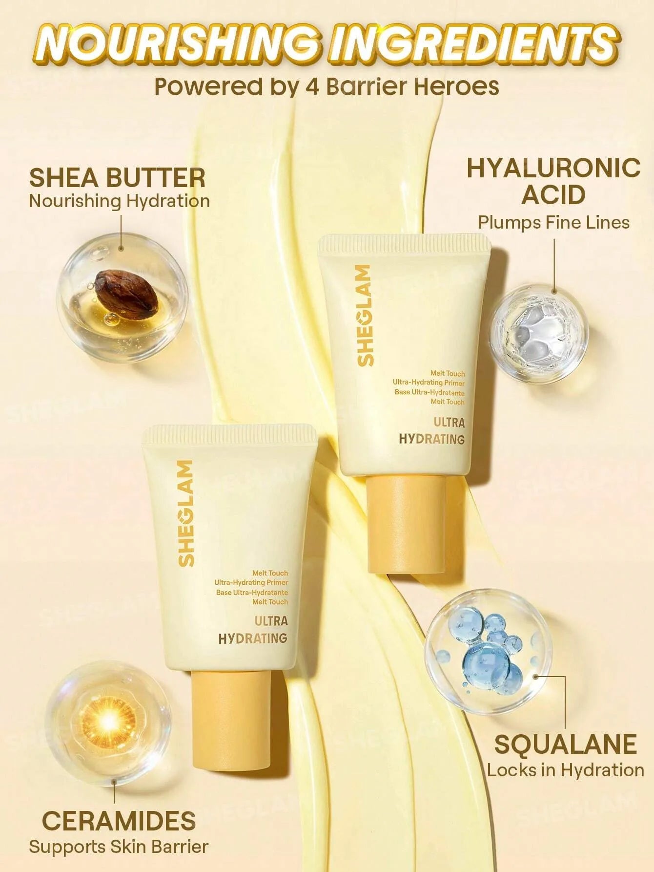 Sheglam Butter Glow Melt Touch Ultra Hydrating Primer 30g