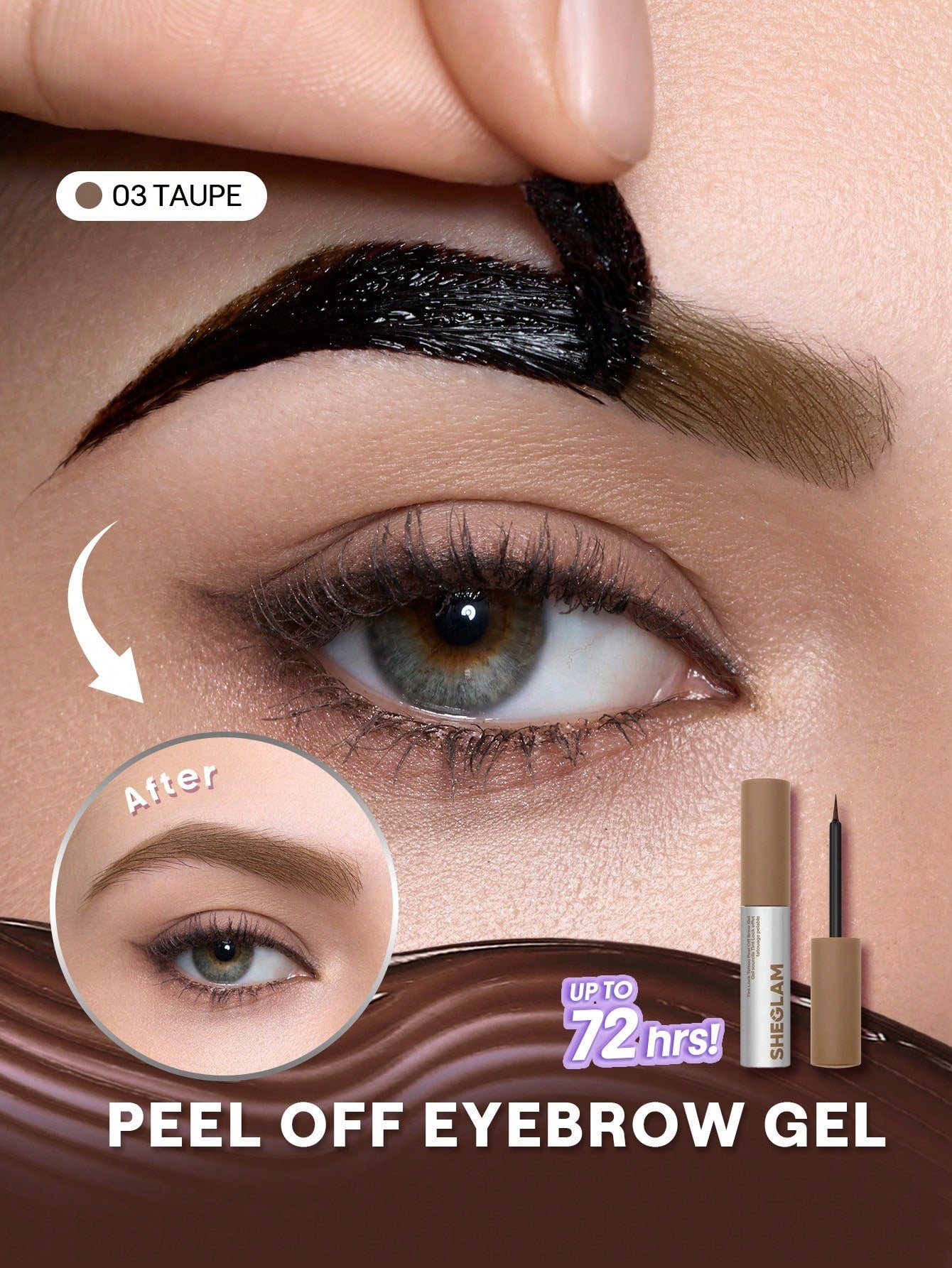 Sheglam Tint Lock Tattoo Peel Off Brow Gel