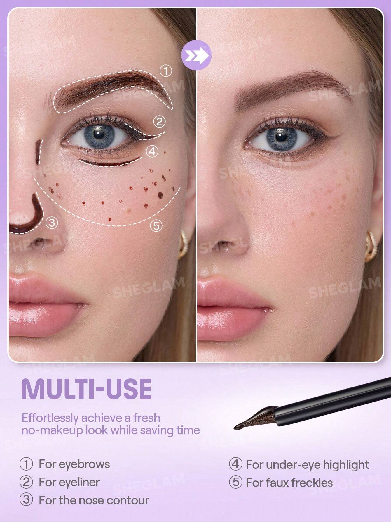 Sheglam Tint Lock Tattoo Peel Off Brow Gel