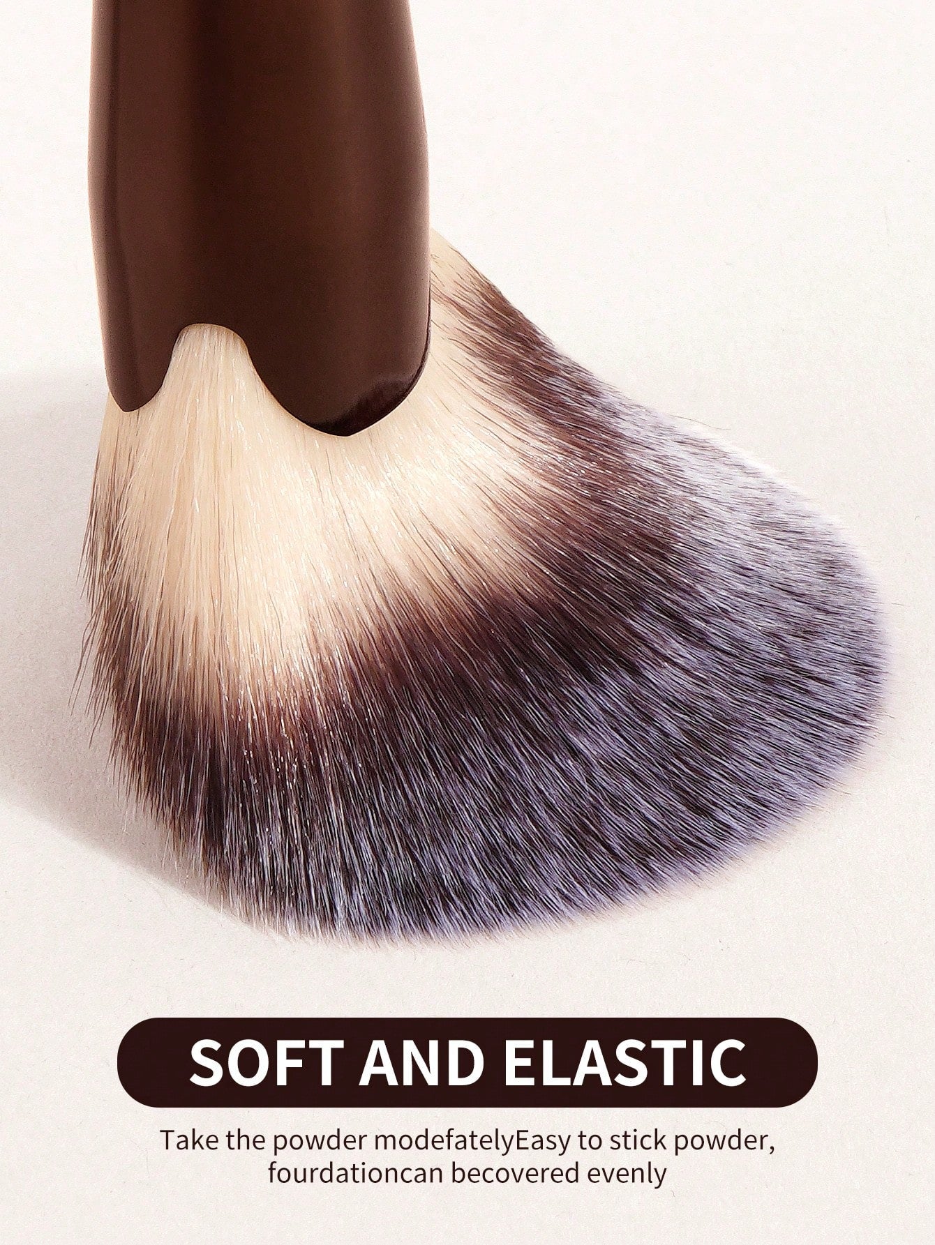 Maange 16Pcs Makeup Brush Dark Brown With Bag