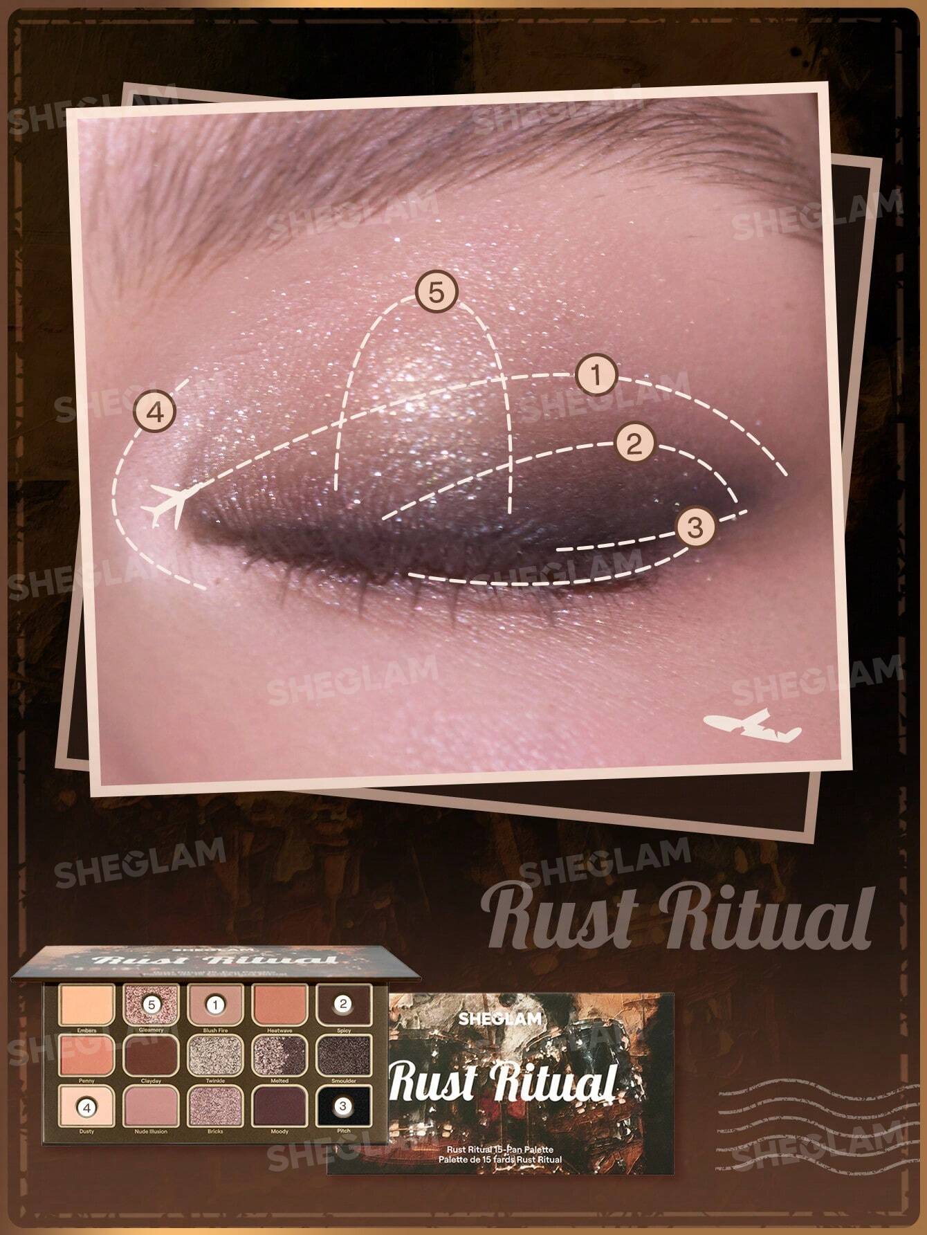 Sheglam Eyeshadow 15-pan palette