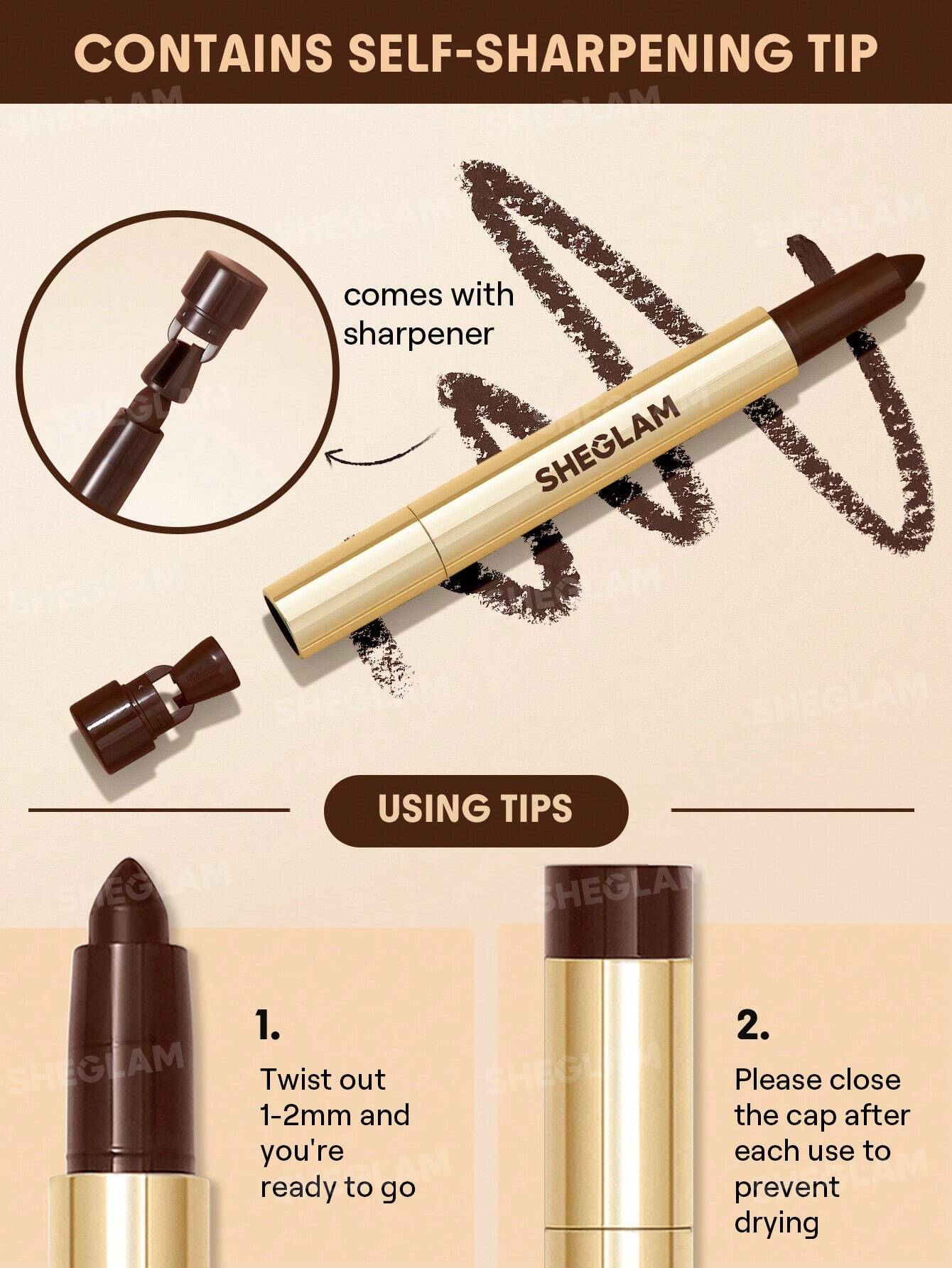 SHEGLAM Bold Moves Kohl Cream Eyeliner Pencil