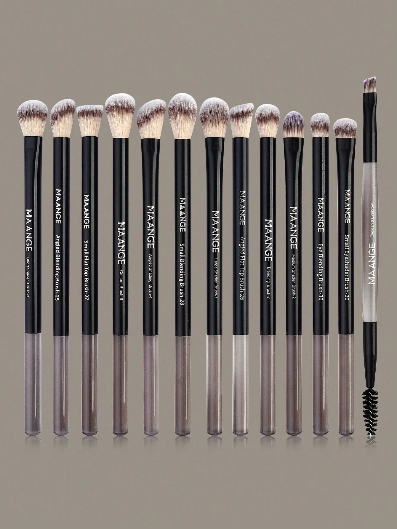 Maange 13Pcs Pro Makeup Brush Black
