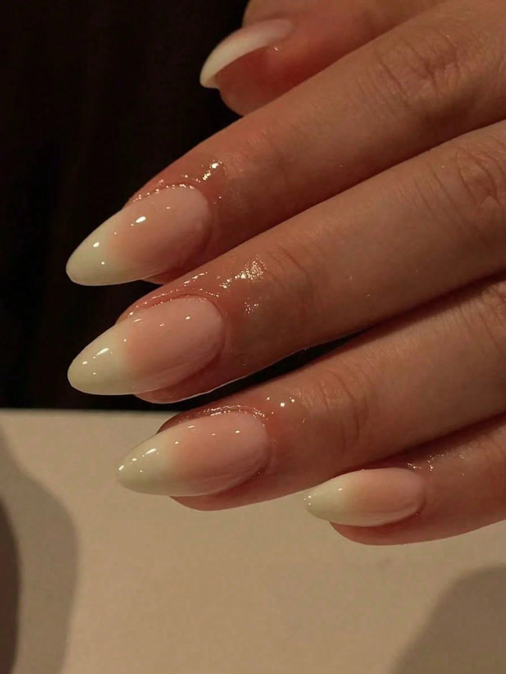 Shein 150pcs Long Almond-Shaped Fake Nail Set