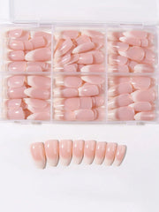 Shein 180pcs Almond-Shaped Ombre White Nail Stickers
