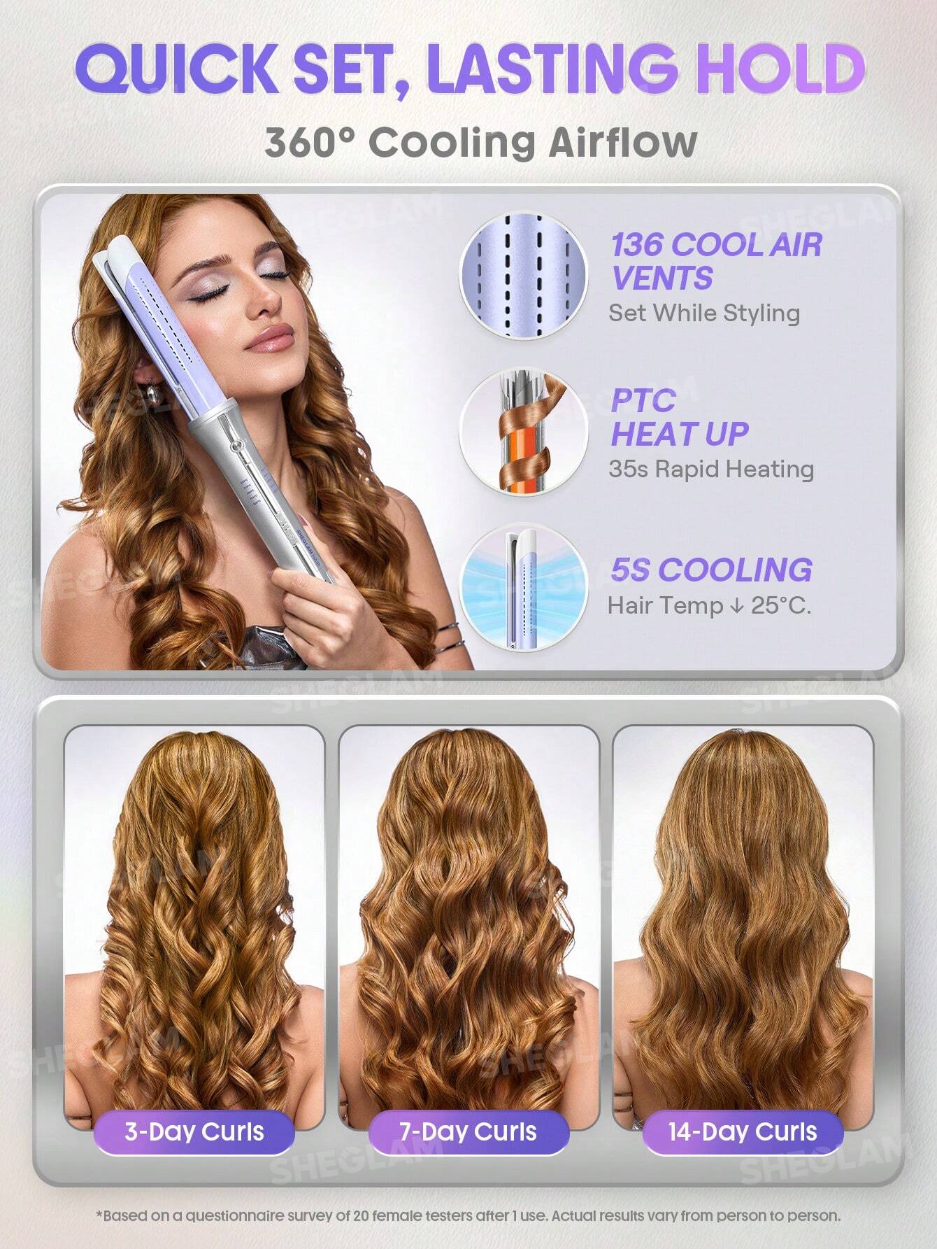Sheglam Hair One Touch Airflow Styler Pro 25mm