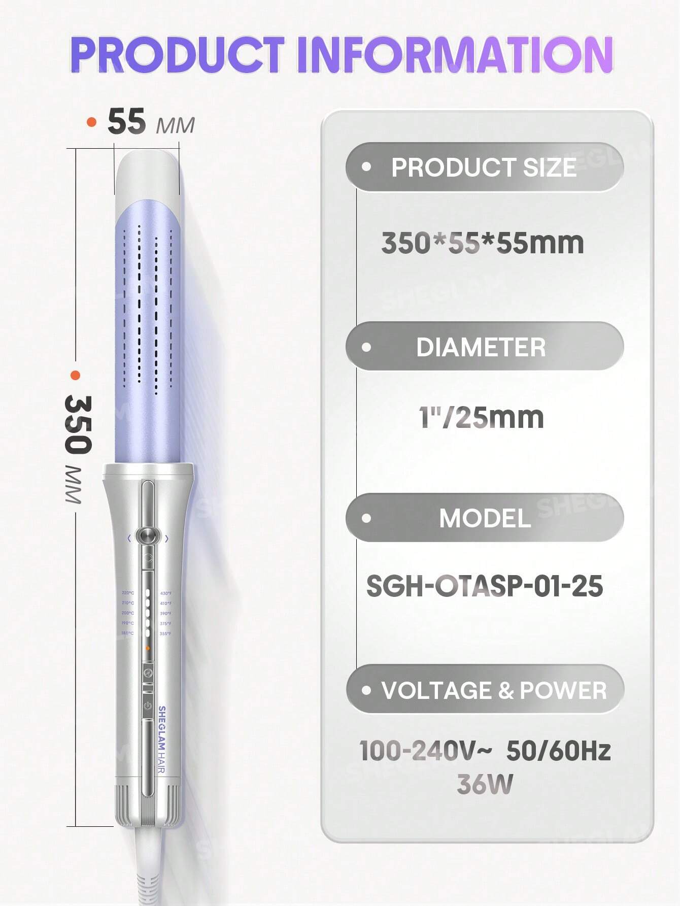 Sheglam Hair One Touch Airflow Styler Pro 25mm