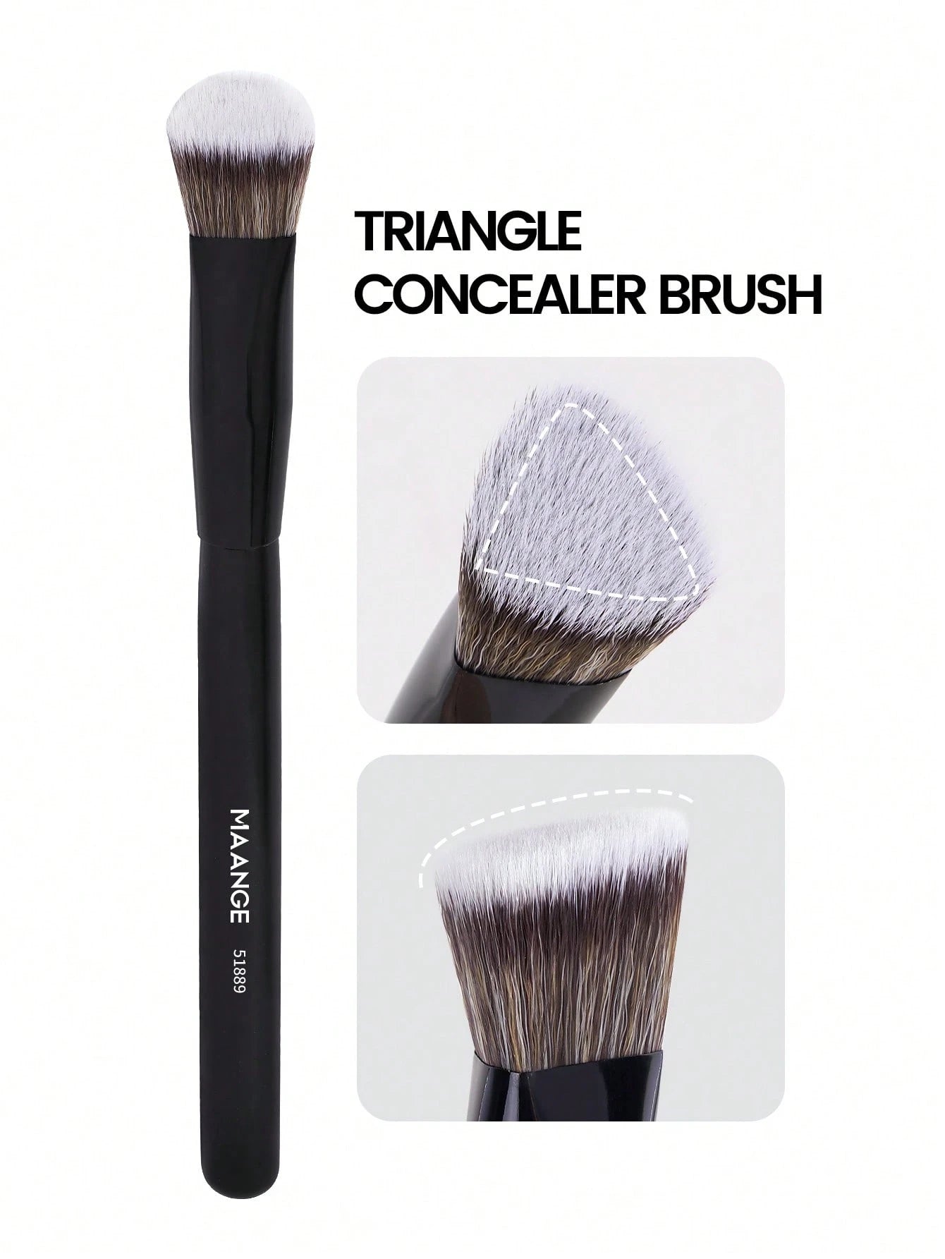 Maange 12Pcs Makeup Brush Black With Box