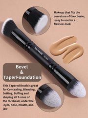 Maange 12Pcs Makeup Brush Black With Box