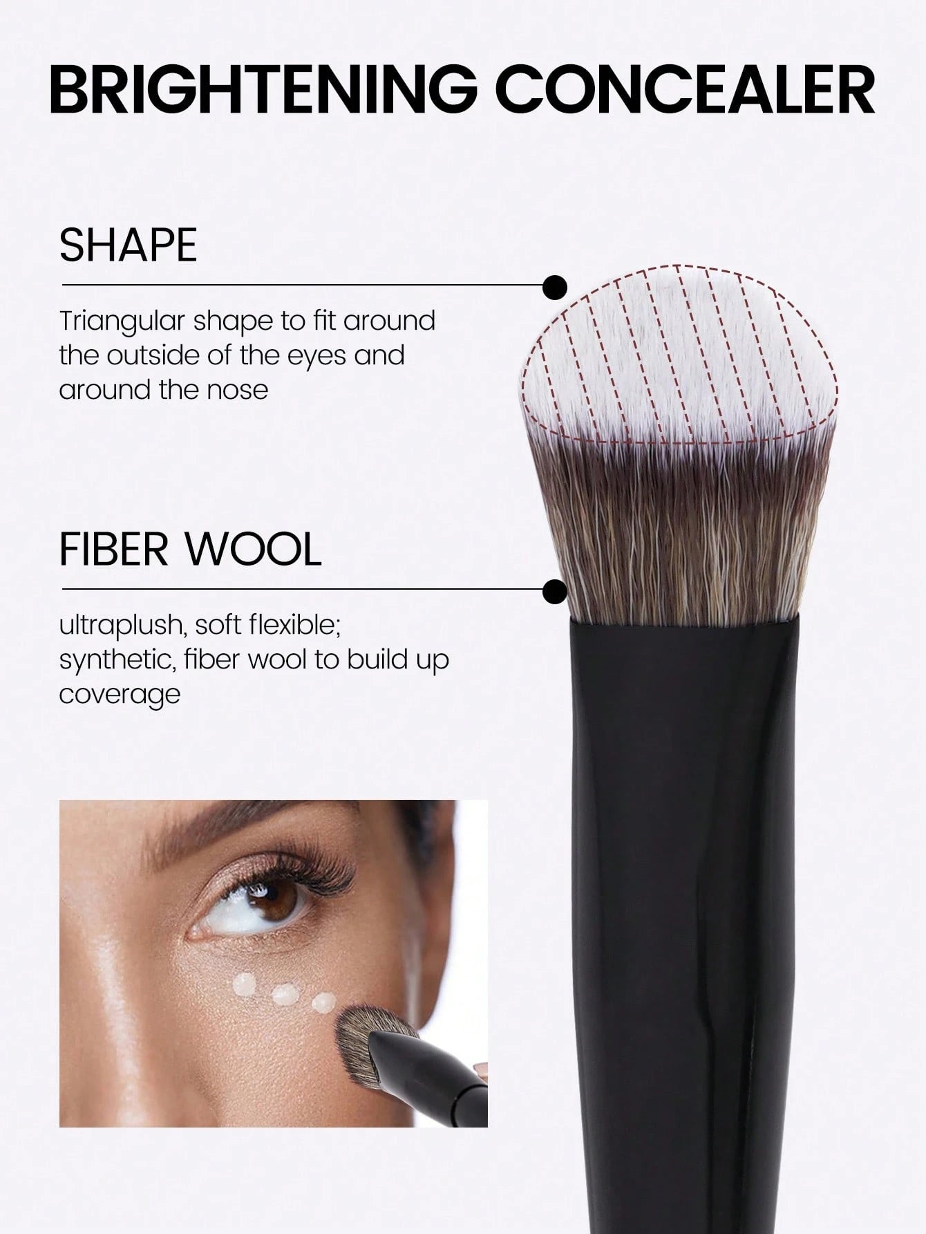 Maange 12Pcs Makeup Brush Black With Box