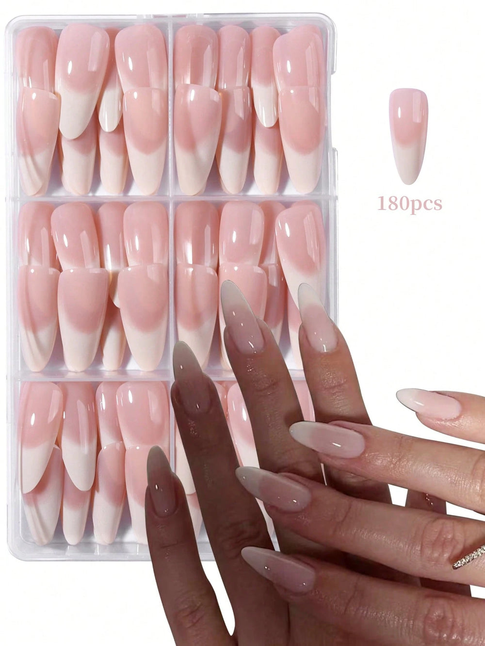 Shein 180 a complete acrylic press-on artificial nail set
