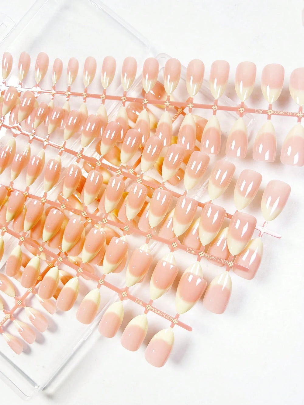 Shein 150pcs Medium Pink Ombre Minimalist Style Fake Nails