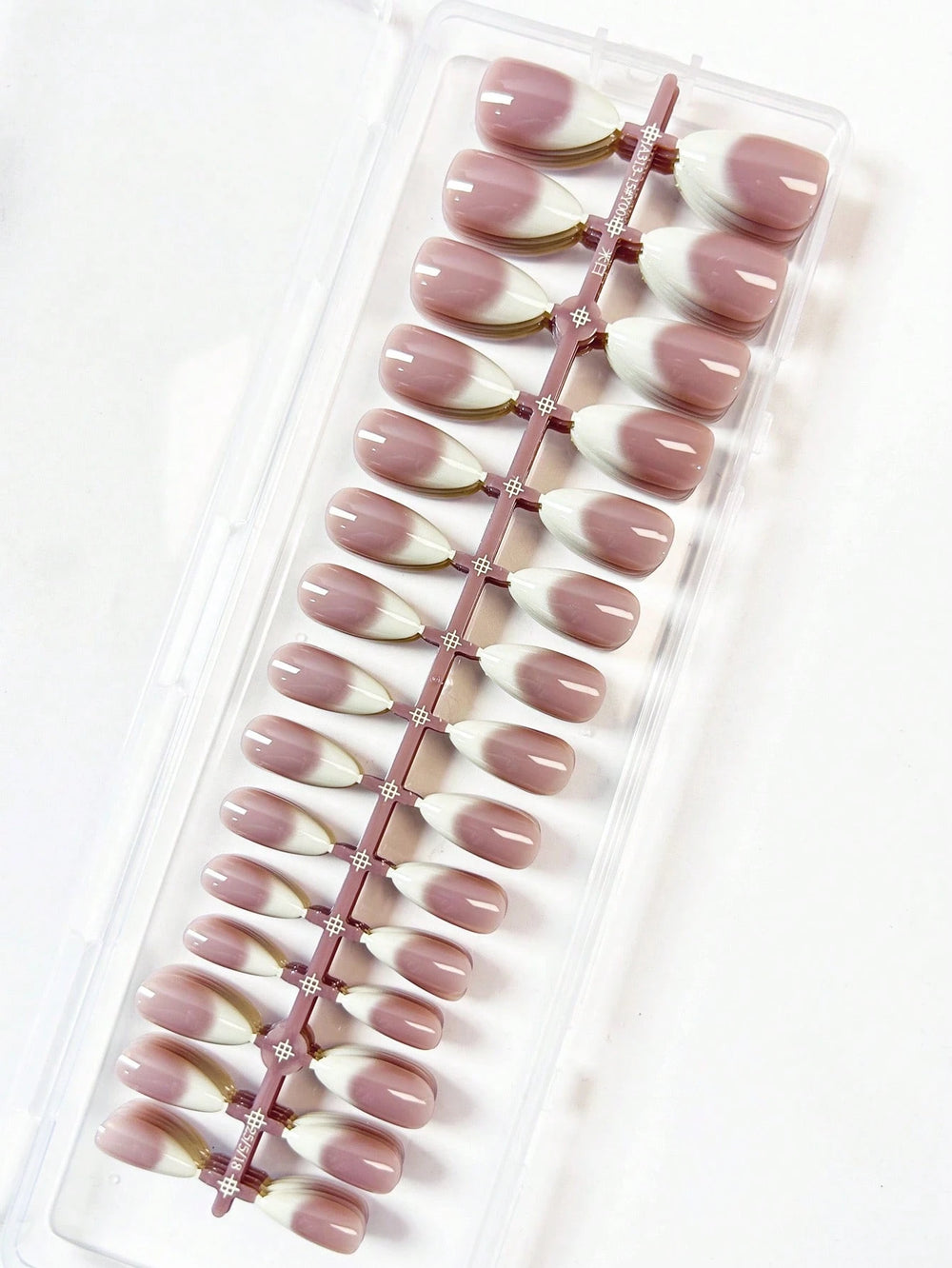 Shein 150pcs Medium Pink Ombre Minimalist Style Fake Nails