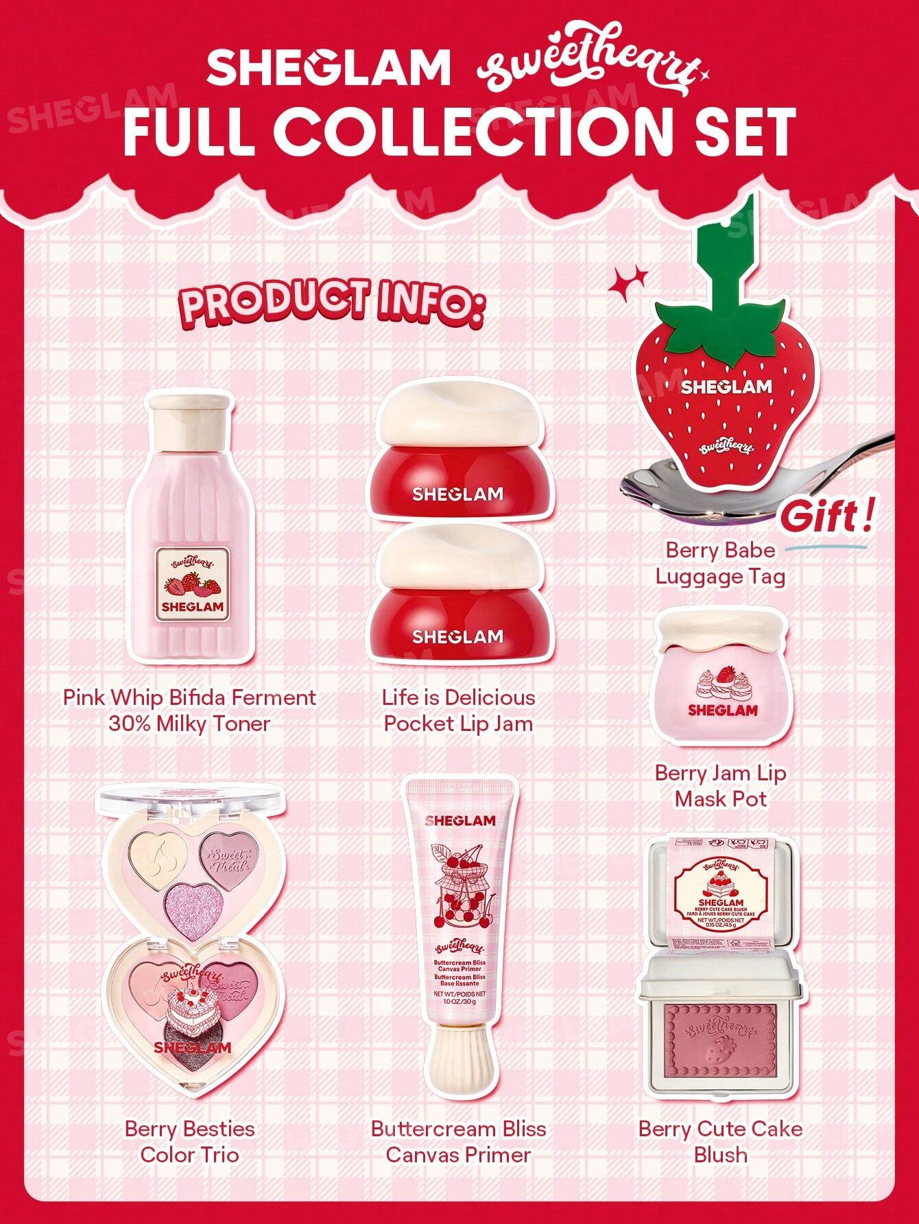 Sheglam sweetheart full collection set