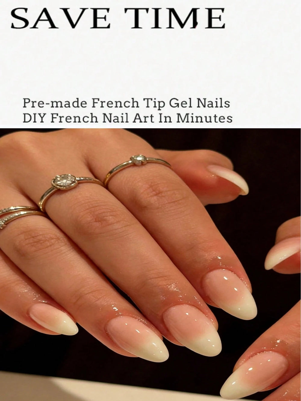 Shein 150pcs Medium Pink Ombre Minimalist Style Fake Nails