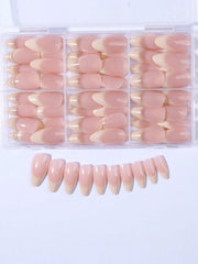 Shein 144pcs Press-On Full Cover Acrylic False Nails Set