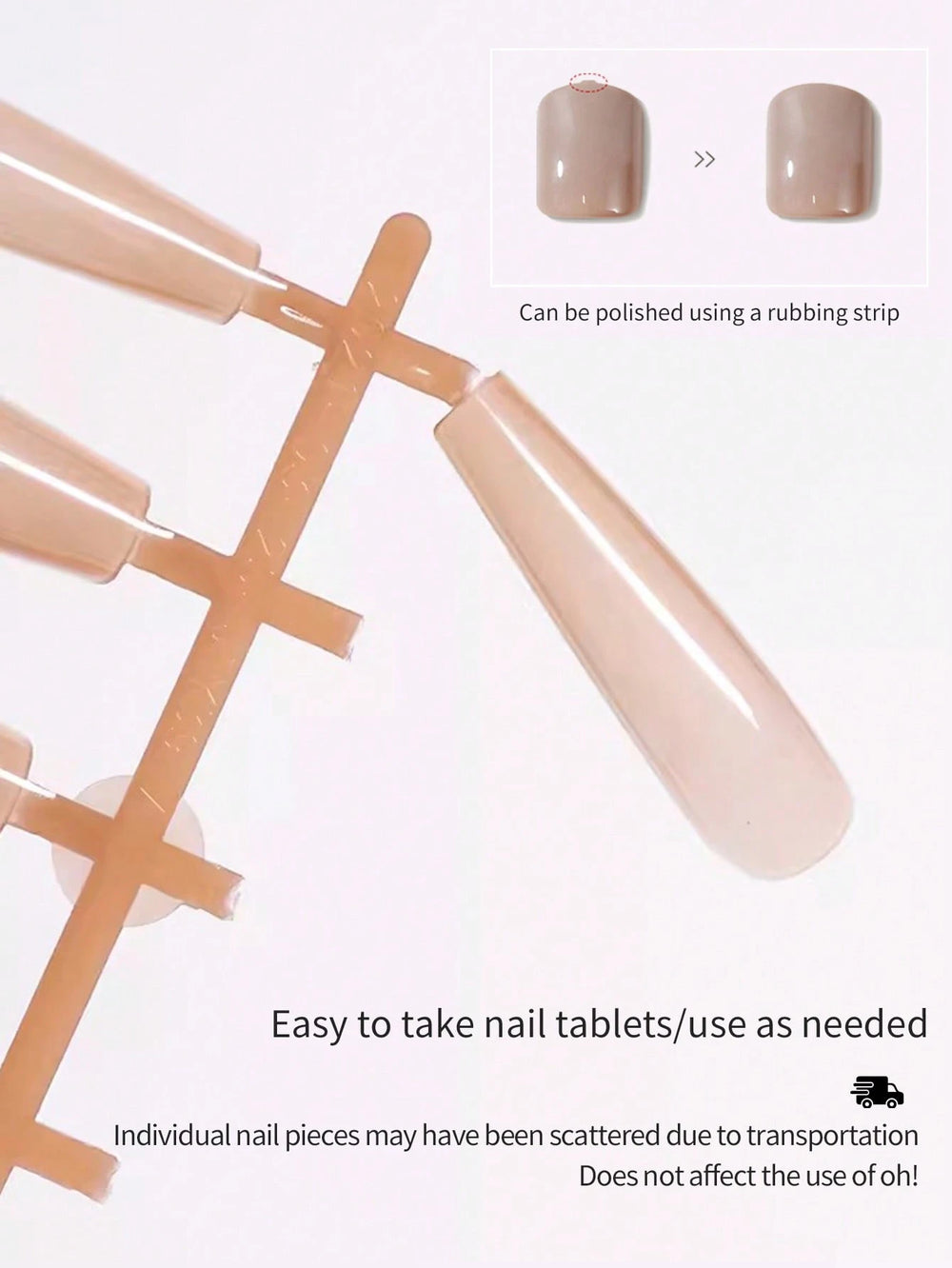 Shein 150pcs Long Almond-Shaped Fake Nail Set