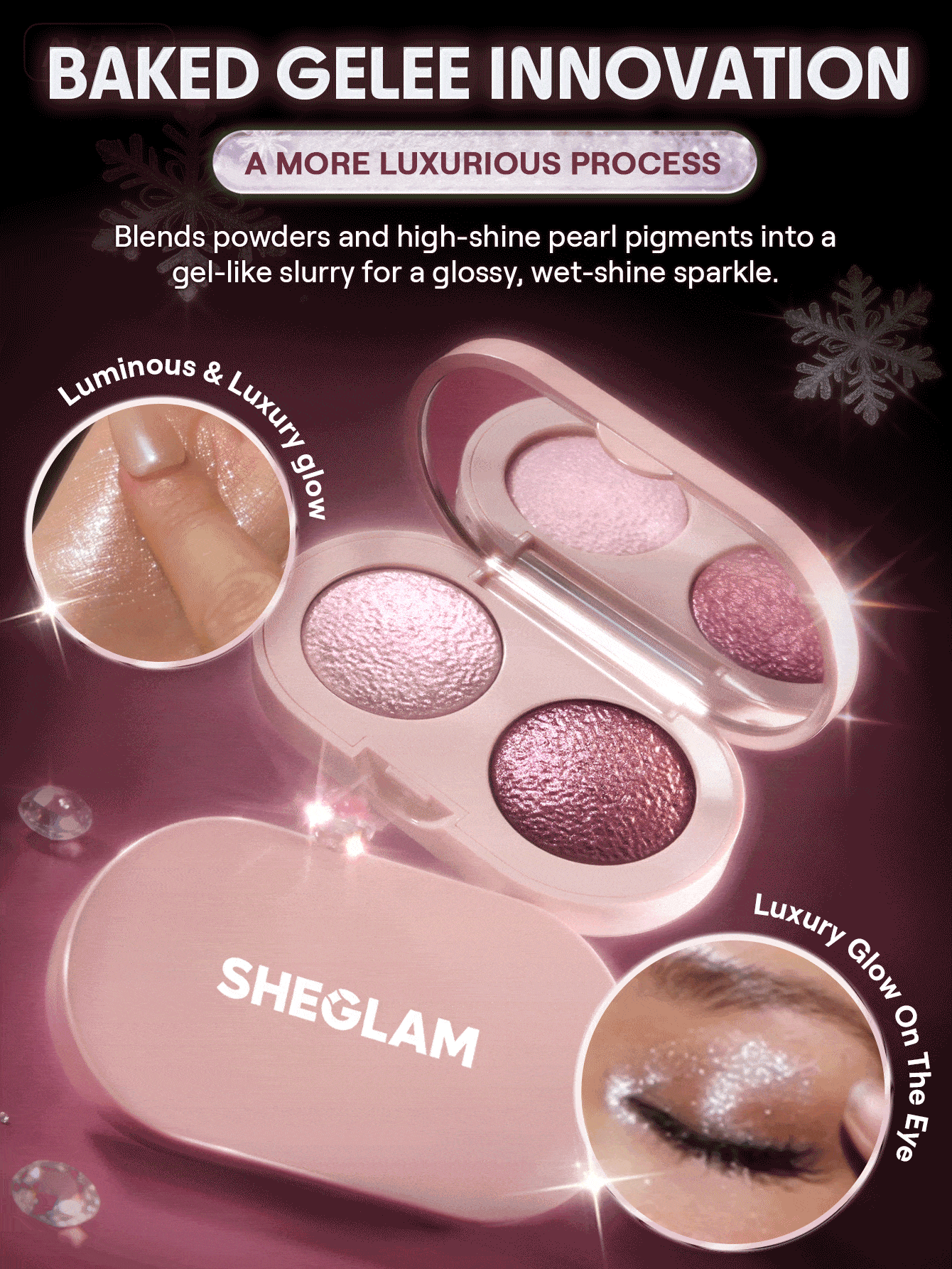 Sheglam Prismalight Baked Gelee Eyeshadow Duo