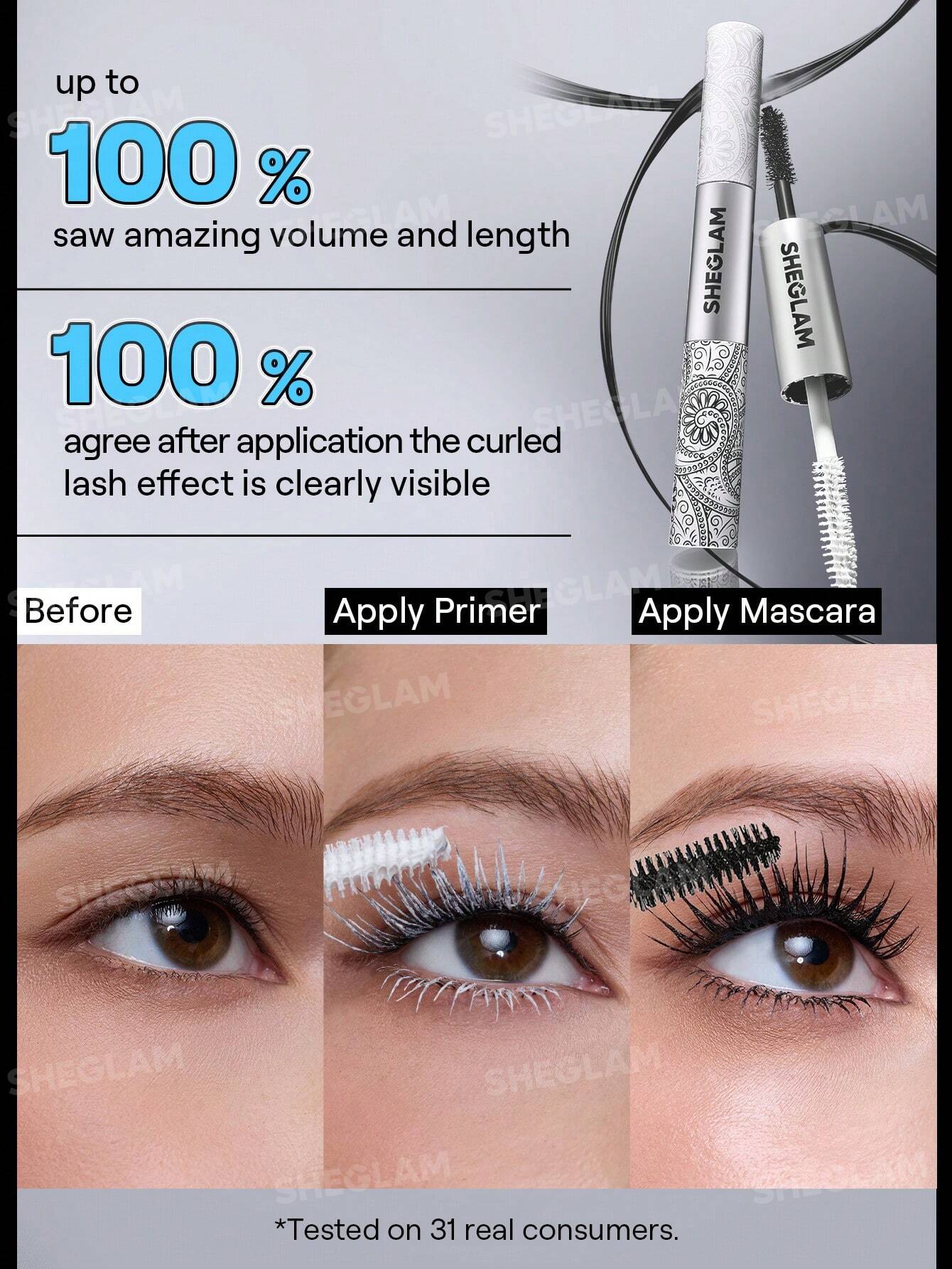 Sheglam  All-In-One Primer and Tubing Volume Mascara