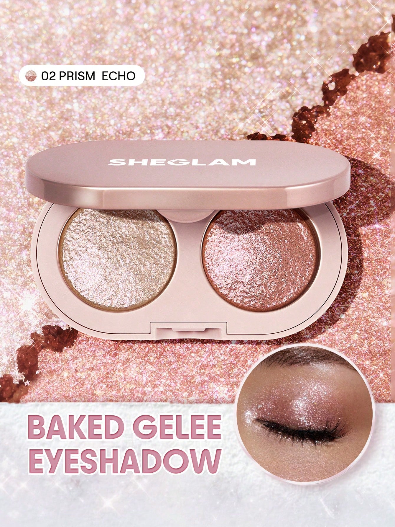 Sheglam Prismalight Baked Gelee Eyeshadow Duo