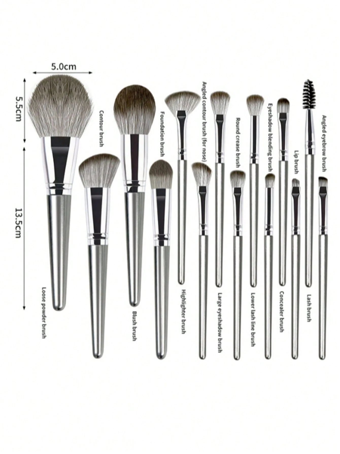 Shein 18Pcs luxury makeup brush set