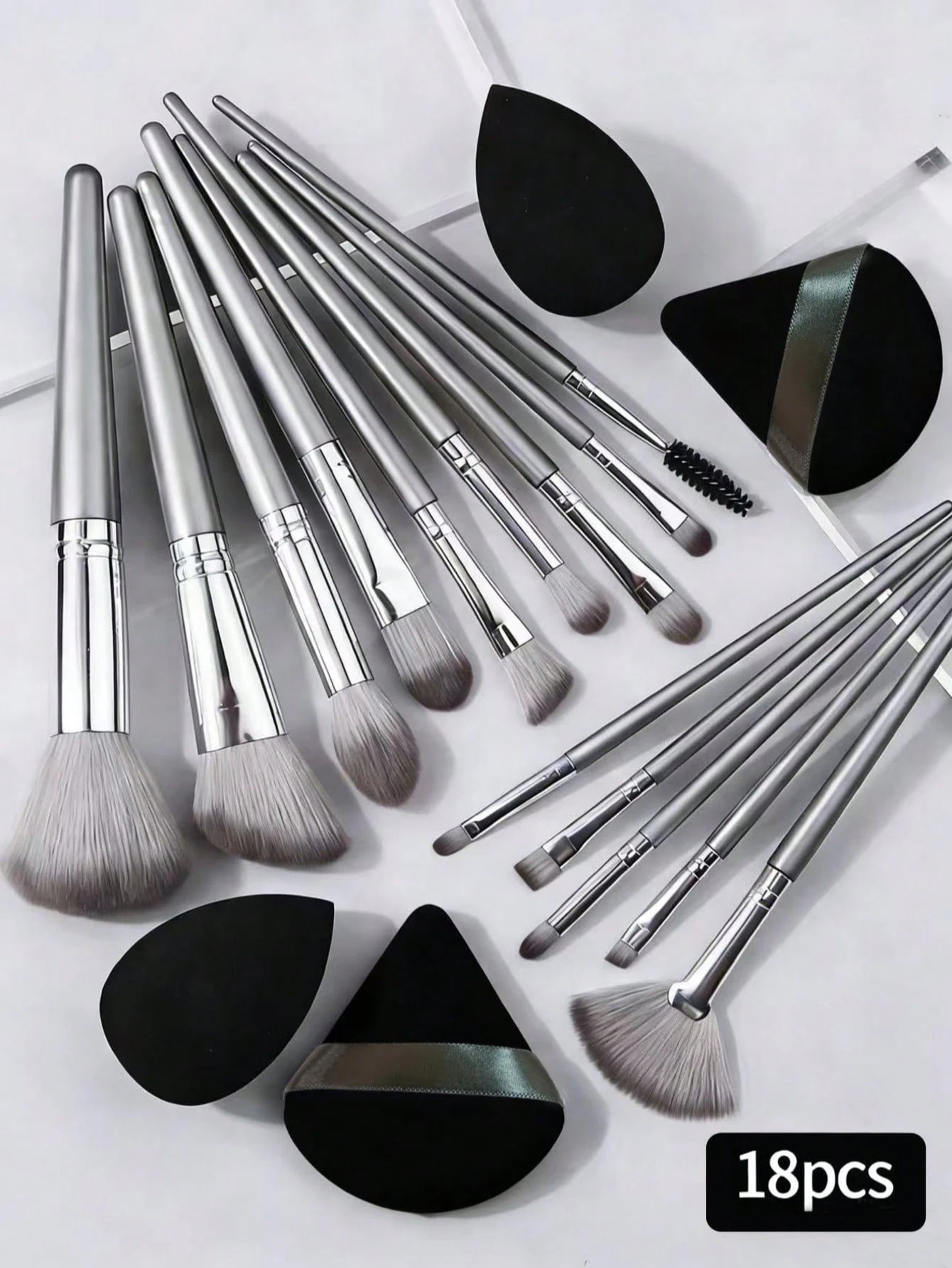 Shein 18Pcs luxury makeup brush set