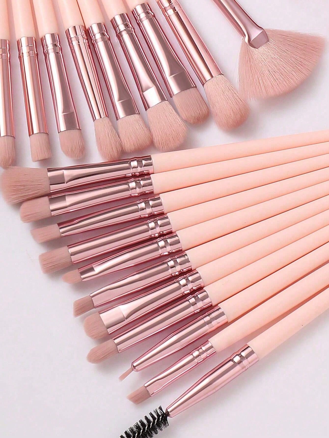Shein 30 Pcs high-quality rose gold makeup brush set