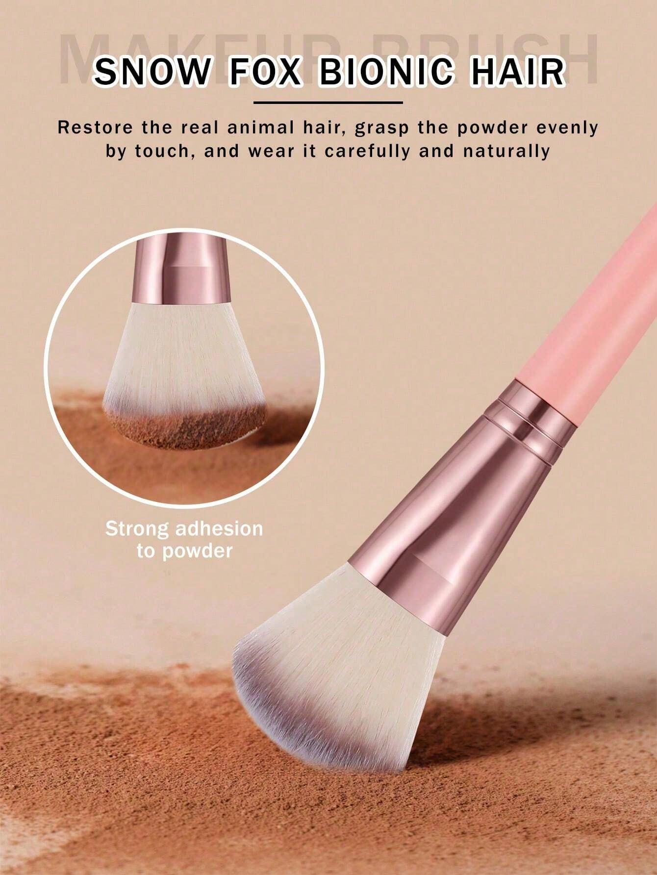 Shein 30 Pcs high-quality rose gold makeup brush set