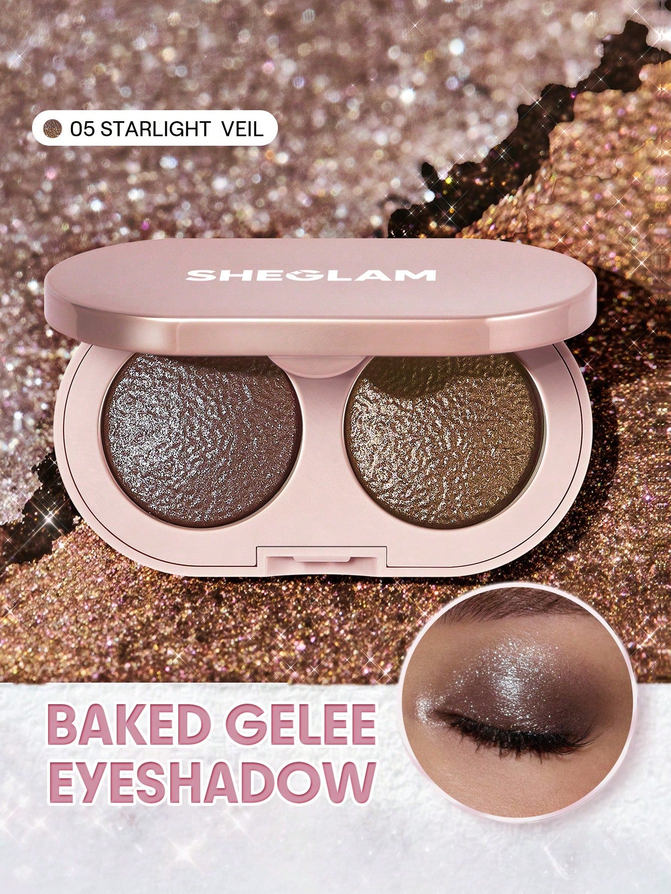 Sheglam Prismalight Baked Gelee Eyeshadow Duo