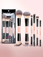 Maange 6Pcs Makeup Brush Pink and Black