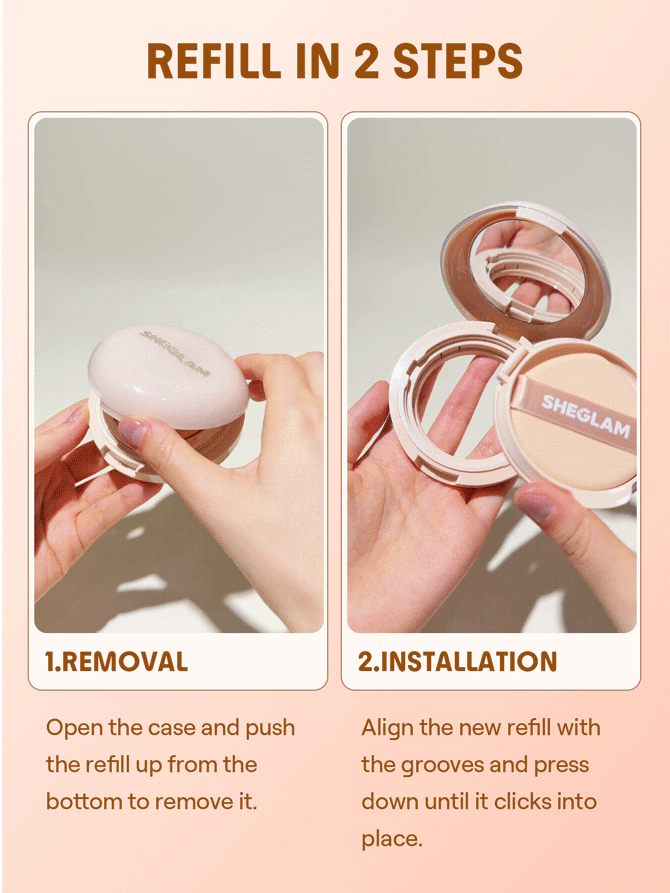 Sheglam Lock & Go Cushion Foundation Long Lasting Refill Pack