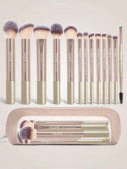 Maange 13Pcs Makeup Brush Rose Gold