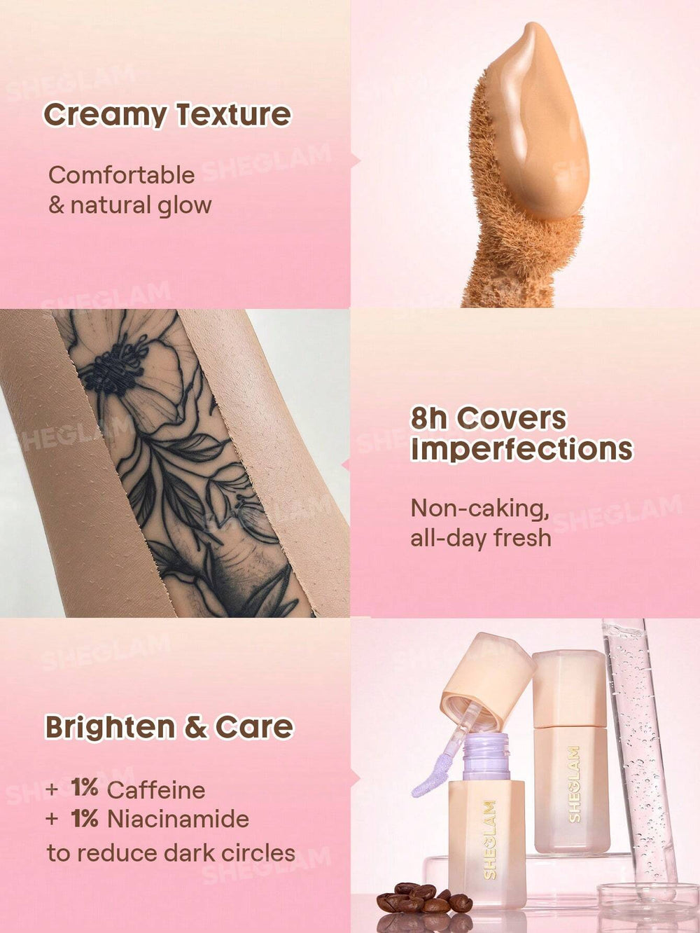 Sheglam Hideaway Full-Coverage Concealer