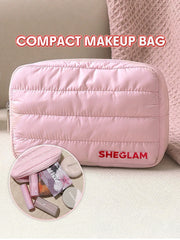 شنطة مكياج شيجلام كومباكت وردي | Sheglam Compact Makeup Bag Pink